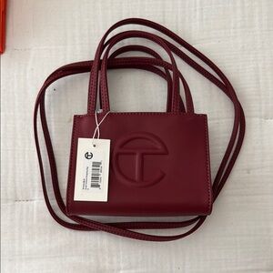 Telfar Red Mini Bag Luxurious Structured Design